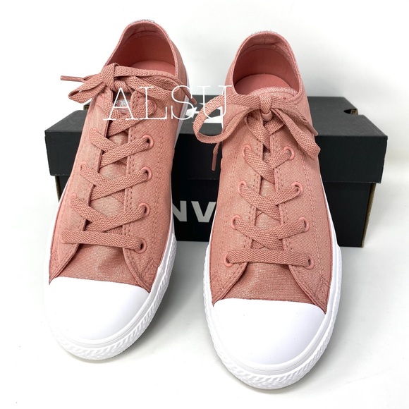 Converse Ctas Low Top Canvas Rust Pink K/W - Picture 6 of 10